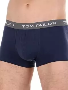 Набор боксеров на контрастных резинках темно-синего цвета (3шт) Tom Tailor RT70162/6061-99-9